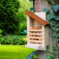 Eekhoorn Nesten & Voeren Set – Natuurvriendelijk Eekhoornhuis + Voederhuis + 2kg Walnoten – Duurzaam Handgemaakt in Duitsland