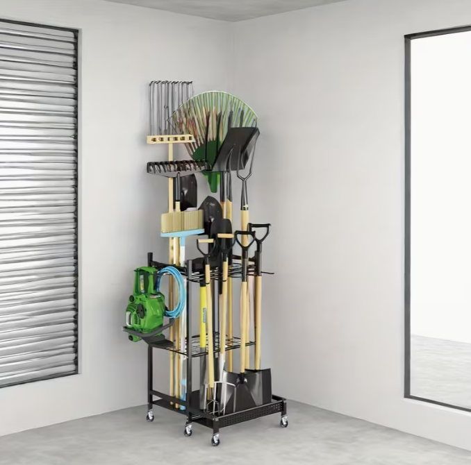 Metalen Tuingereedschap Organizer – Opbergsysteem voor Garage & Tuin