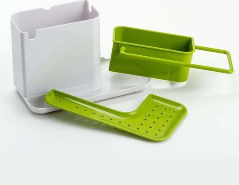 Vaatdoekhouder Keuken – Vaatdoek Rekje zonder Boren – Afwasborstelhouder – Sponsjeshouder – Praktisch Opbergrek voor Keukenaccessoires – Handig voor Vaatdoek, Spons & Borstel