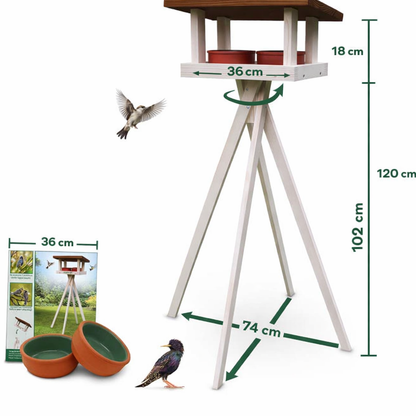 Vogelhuis 360 graden draaibaar voor optimale vogelvoeding