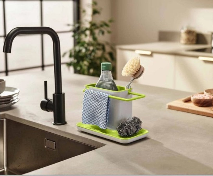Vaatdoekhouder Keuken – Vaatdoek Rekje zonder Boren – Afwasborstelhouder – Sponsjeshouder – Praktisch Opbergrek voor Keukenaccessoires – Handig voor Vaatdoek, Spons & Borstel