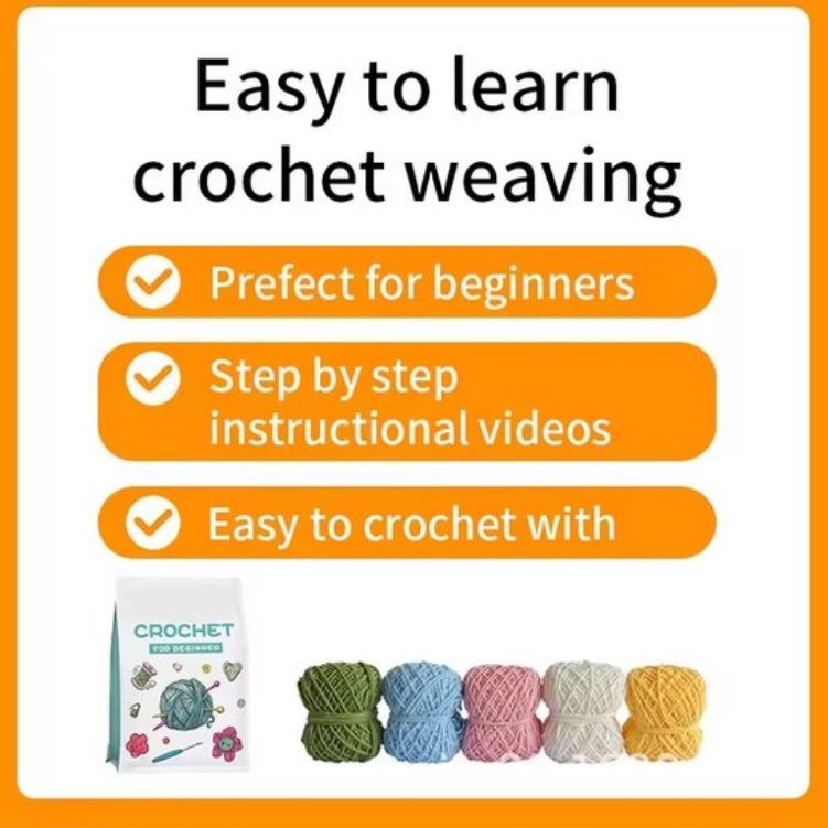 haken voor beginners - haakpakket schattige potbloemplanten - haken voor starters - starterspakket haken - 4-delig - haken voor liefhebbers