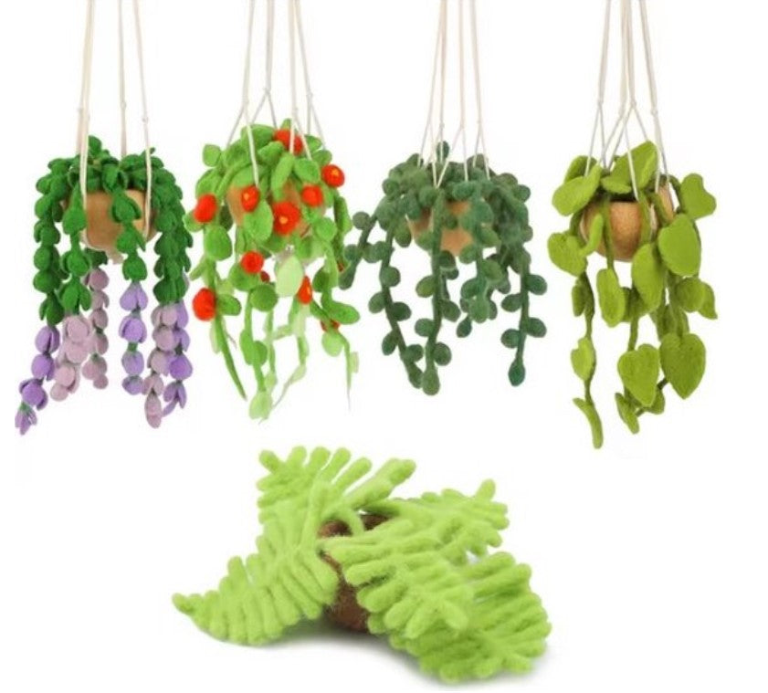 naaldvilten voor beginners - naaldvilt pakket schattige hangplantjes - naaldvilten voor starters - starterspakket naaldvilten