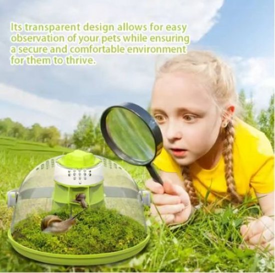 Slak- en Insecten Habitatbox – Transparant Voederterrarium voor Kleine Insecten