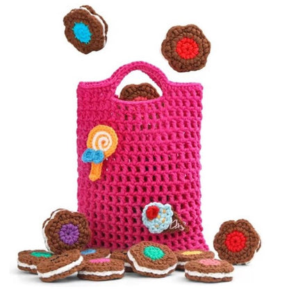 Haakpakket Schattig Tasje en 20 Koekjes voor Beginners – Starterspakket Haken voor Starters en Liefhebbers