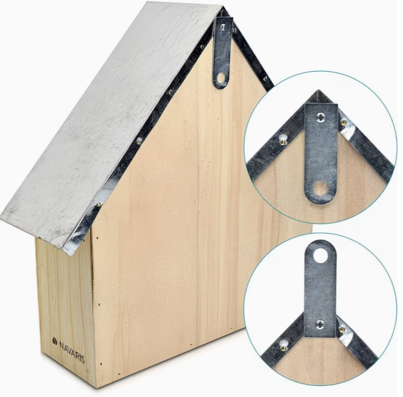 Insectenhotel op terras als natuurlijke habitat voor bestuivende insecten