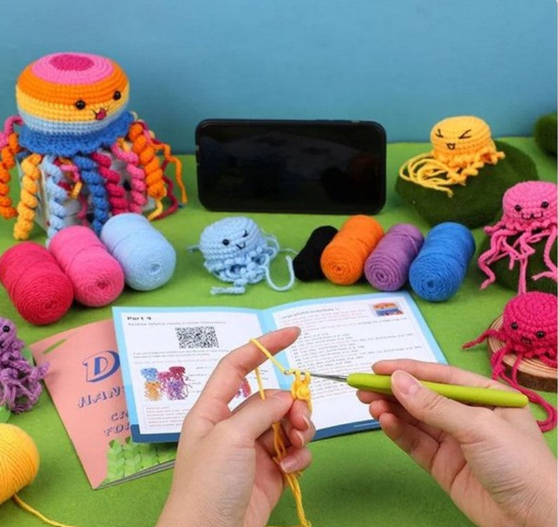 haken voor beginners - haakpakket schattige kwalletjes - haken voor starters - starterspakket haken