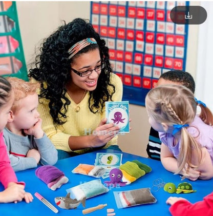 naaldvilten voor beginners - naaldvilt pakket lieve zeediertjes - naaldvilten voor starters - starterspakket naaldvilten