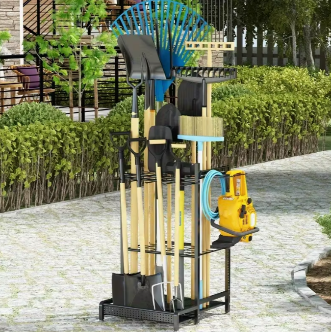 Metalen Tuingereedschap Organizer – Opbergsysteem voor Garage & Tuin