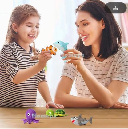 naaldvilten voor beginners - naaldvilt pakket lieve zeediertjes - naaldvilten voor starters - starterspakket naaldvilten