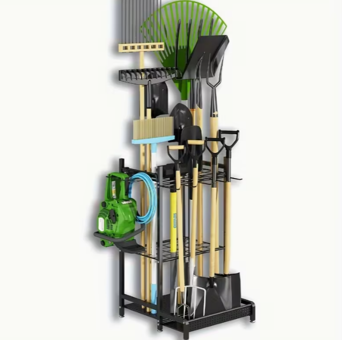 Metalen Tuingereedschap Organizer – Opbergsysteem voor Garage & Tuin
